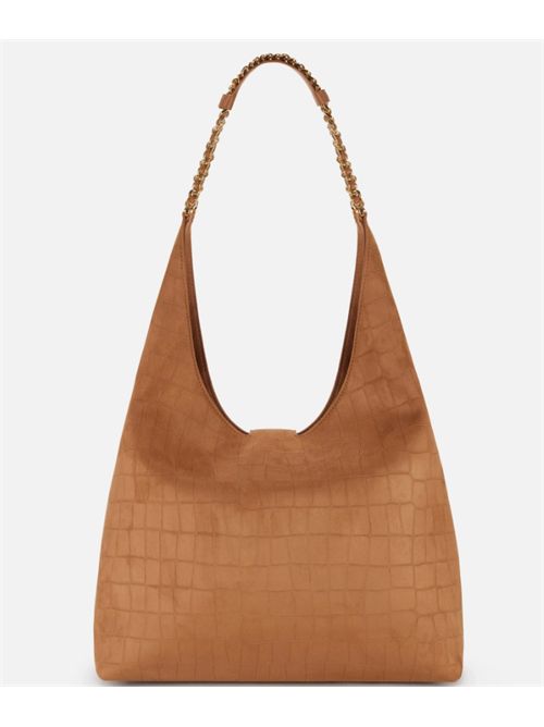 SUEDE HOBO BAG ELISABETTA FRANCHI | BS01A61E2600 cuoio